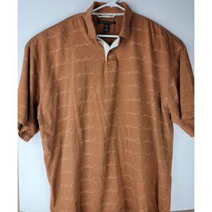 Marithe Francois Girbaud Mens XXXL 3XL Brown Logo Script SS Polo